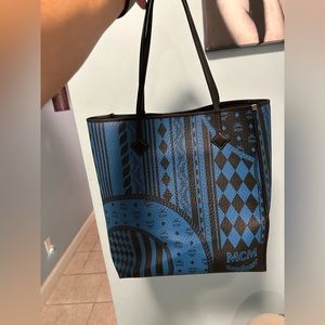 MCM shopper leather tote bag